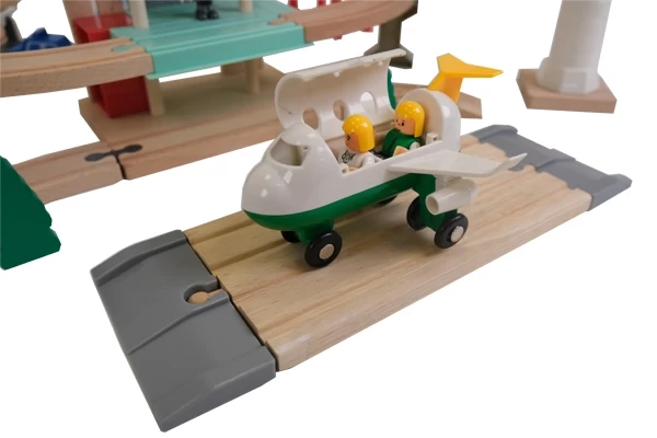 Landebahn mit Flugzeug