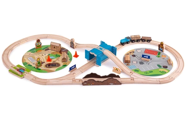 Eisenbahnset Bauen 50 Teile