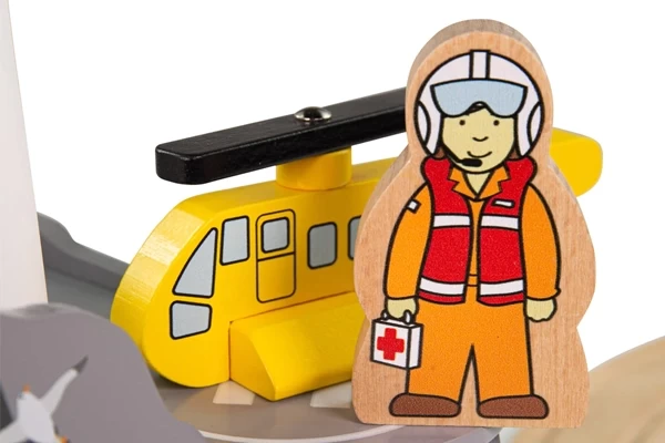 Rettungshubschrauber mit Pilot