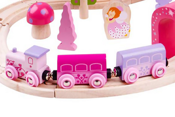 Zug mit zwei Waggons