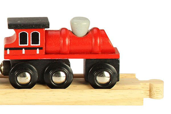 Traditionelle Lokomotive vorne