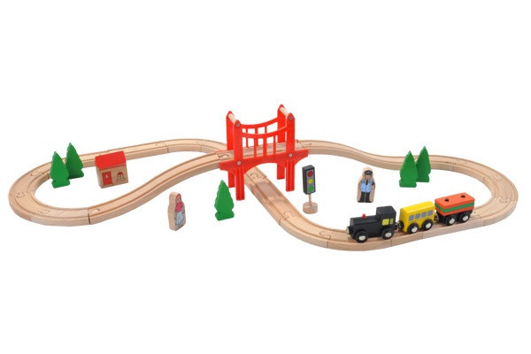 Holzeisenbahn Starterset 37 Teile